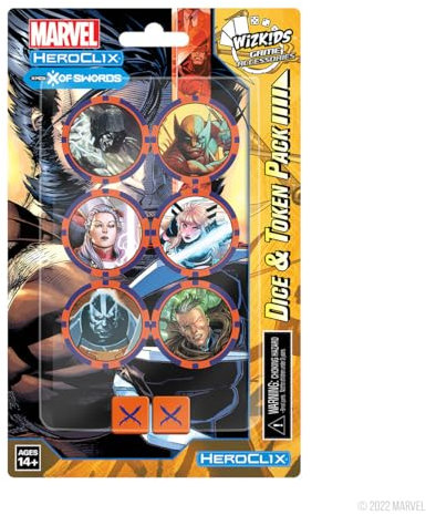 Wizkids Marvel HeroClix: X-Men X of Swords Dice and Token Pack - EN