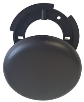 5 Stück Abzweigdosen schwarz Abdeckdose Verteilerdose Baldachin Deckenbaldachin Deckenrosette Leerdose Kabel Lampen Klemmdose superflach, Ø 10cm x 1,5 cm (5x 100mm schwarz)