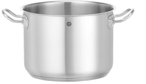 HENDI Pentola alta, senza coperchio, calderone, casseruola, tegame, adatta a tutte le fonti di calore, lavabile in lavastoviglie, 5L, ø200x(H)160mm, acciaio inox