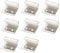 Tile Hanger Bracket, 8PCS 25mm Stainless Steel Ceramic Tile Display Bracket, Wall Hanger Fastener Bracket Wall Hook Picture Hooks with Mounting Screws (Sivler)
