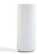 Gerippte Vase Weiß 25 cm Hoch, Modern Blumenvasen aus Keramik für Tischdeko Innenbereich, Deko Vasen für Pampasgras