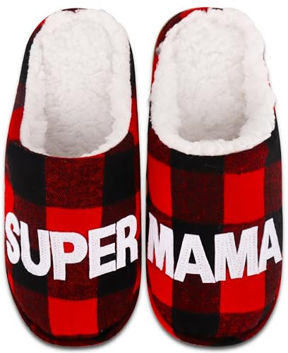 Merclix Geschenke für Mama Geburtstag Warme Hausschuhe Damen Winter 40-41 Weihnachtsgeschenke für Mama Muttertag
