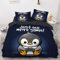 Pinguin Bettwäsche 135x200cm Animal Penguin-Motiv Kinder Bettbezug Set 3 Teilig Microfaser Wendebettwäsche Bettdeckenbezug Mit Reißverschluss und 2 Kissenbezüge 80x80cm