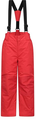 Mountain Warehouse Raptor Skihose für Kinder - Taschen, schneedichte Hose, abnehmbare Träger & Reißverschluss am Knöchel, Verstärkte Knie - Jungen, Mädchen