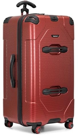 Traveler's Choice Maxporter II Hartschalen-Koffer aus Polycarbonat mit Spinnrollen, Rot/Ausflug, einfarbig (Getaway Solids), 30 Trunk Luggage, Maxporter II Hartschalen-Koffer aus Polycarbonat mit