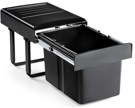 ekotech Abfallsammler MEGA 40 BIO mit 34 Liter Füllvolumen für 40 cm Schrankbreite