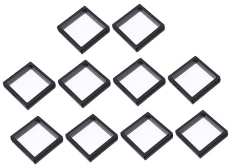 Healeved 3pcs Nail Art Tips Storage Box Material High Transparency Display Holder Strip False Nail Organizer Box