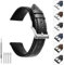 TODYSTRAP Uhrenarmband 20mm Leder, Uhrenarmbänder für Herren aus Schwarz Lychee-Leder, Ersatz, Weiche, Smartwatch Armband, 20mm 22mm