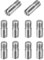 IPNSDON 10 pezzi 304 M6 x 16 mm in acciaio inox con scanalatura maschio dritto perni filettati, filettati, per il posizionamento di mobili e armadi