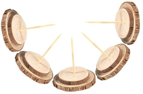 Cabilock Supporto per Albero di Natale Artificiale Confezione da 5 Pezzi Finitura in Legno per Maggiore Stabilità E Facile Montaggio