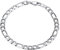 PROSTEEL Figarokette Armband 6mm breit Herren Edelstahl Armband 3+1 Glieder Link Kettenarmband Armkette, Länge 23cm, silber