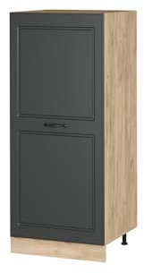 Vicco Herdumbauschrank R-Line, Herdschrank, Anthrazit Landhaus, 60 cm