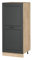 Vicco Herdumbauschrank R-Line, Herdschrank, Anthrazit Landhaus, 60 cm