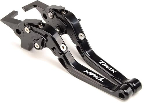 ZESIDIMO Pour TMAX 530 TMAX530 SX DX 2012-2019 TMAX 560 2020 2021 2022 2023 2024 Tech Max Leviers De Frein D'embrayage en aluminium Pour Moto (Tout Noir)