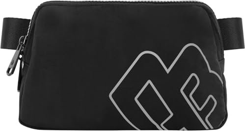DOBALY Bauchtasche für Herren und Damen,1 Liter Gürteltasche, Sport Hüfttasche, Laufen Hüfttasche für Fitness, Wandern und Reisen, Schwarz (1001)