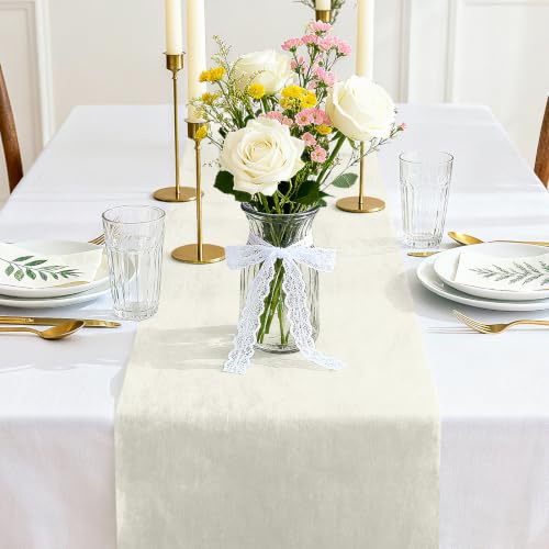 Siumir Hellgelb Tischläufer, 30 cm x 25 m Tischband - Frische Tischdeko für Frühlingspicknick, Café-Deko & Hochzeit​​
