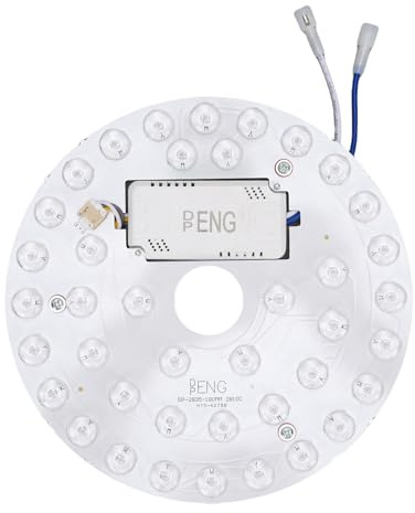 Panel de Reemplazo de Luz del Ventilador de Techo de 18W, 7.1 in | 3 CCT, 3000 K, 4200 K, 6500 K, Reemplazo de luz LED Magnética para Ventilador de Techo, kit de actualización de