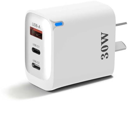 Australische Reise-Netzteil,Australischer Stecker Adapter,30W-Schnellladegerät, 1 USB-A-Anschluss und 2 USB-C-Schnellladeanschlüsse, für Australien, Myanmar, China, Argentinien, Fidschi