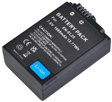 1680mAh EN-EL25 EN EL25 Battery + LED Dual USB Charger，Compatible For Nikon，For Z50 ZFC Z 50 Z FC Cameras(1Battery)