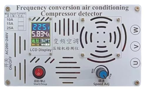 Jnchdghwa Tester per Compressore di Condizionatore d'Aria Inverter Strumento Rilevatore di Conversione di Frequenza 1-5HP Spina EU