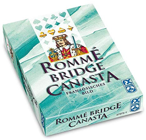 Ravensburger 27072 Kartenspiel - Romme, Canasta, Bridge