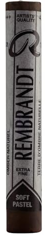 Rembrandt Soft Pastel - Raw Umber 408.5 - Premium Quality, High Lightfastness, Pure Pigments, Metal-Free - Made in Netherlands