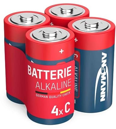 ANSMANN 1510-0005 4 Alcaline Batterie Baby C R14