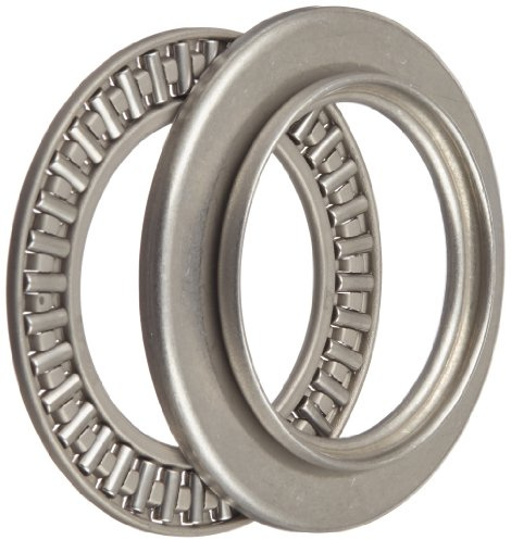 INA AXW30 Pilotiertes Drucklager, Stahlkäfig, offenes Ende, metrisch, 30 mm Innendurchmesser, 50 mm Außendurchmesser, 3,200 mm Breite, 7000 U/min maximale Drehgeschwindigkeit, 15,7 lb statische Tragkraft, 1,65 lb dynamische Belastbarkeit