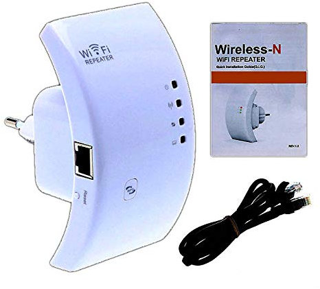 Repetidor WiFi Alta Potencia para amplificar señal inalámbrica en hogares, oficinas,.. (WR01)