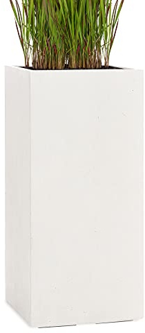 Pflanzwerk® Pflanzkübel Tower Sand 80x40x40cm *Frostbeständiger Blumenkübel* *UV-Schutz* *Qualitätsware*