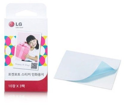 Zink Media Photo Paper for LG Pocket Photo PD221 Printer / 60 sheets / 2x3 by LG