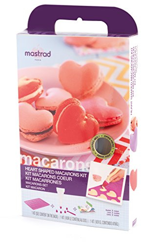 mastrad F45760 Kit Macaron Cœur Silicone Berry 33,5 x 5 x 20,9 cm