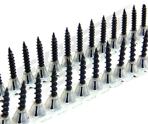 Gurtschrauben Magazinschrauben 3,9 x 25 Feingewinde für Bosch Makita Hitachi usw. - PROFIQUALITÄT FÜR TROCKENBAUER (4000 Stk.)