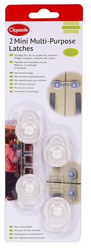 Clippasafe Mini Multi-Purpose Latches (2 Pack)