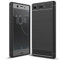 NALIA Funda Carbono Compatible con Sony Xperia XZ1 Compact, Protectora Movil Carcasa Cobertura Silicona Ultra-Fina Gel Bumper Estuche, Goma Telefono Cubierta Delgado Cover Smart-Phone Case - Negro