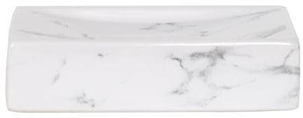 MSV Seifenschale Toscana, weiß, 13 X 9.8 X 2.4, White