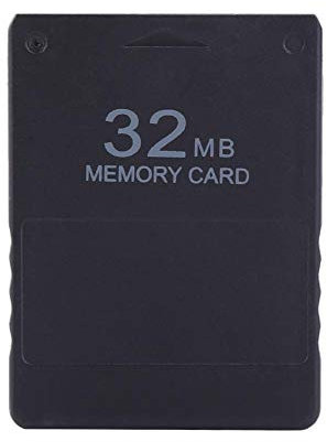 Hakeeta Carte mémoire pour PS2, 8M-256M Carte mémoire Haute Vitesse de Jeu pour Sony Playstation 2 PS2.Jeux Accessoires pour Sauvegarder des Jeux et informations(32M)