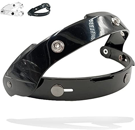 VRacing Visier für Jethelm mit 3 Knöpfen, universell, Visier Bubble mit Blasenfunktion im Retro-Vintage-Stil, mit 3-fach verstellbarem Mechanismus.
