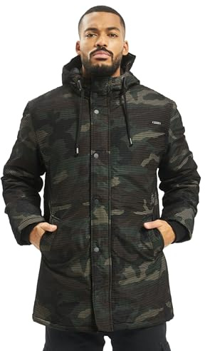 Brandit Grid Camo Parka, color: woodland, size: M