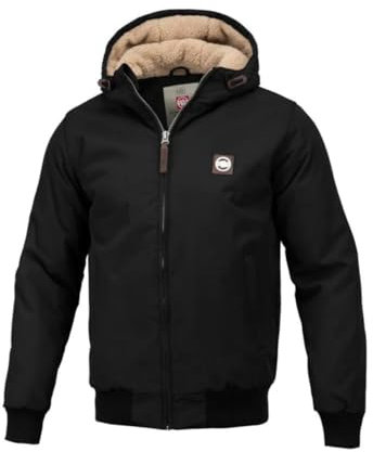 PITBULL - Winterjacke Herren mit Kapuze Elkwood III, Jacke Herren mit Reißverschluss, Bequeme Seitliche Taschen, Steppjacke, Herren Jacken Perfekt für Winter