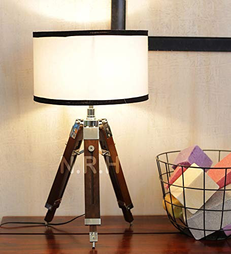 Nautical Replica Hub Tripod Table Lamp New Quality Brown Adjustable Tripod Lamp Base (Without Shade)