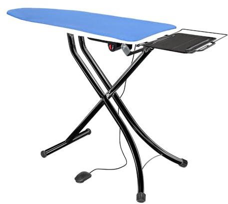 EOLO Asse da Stiro AT08 ARS V3 Professionale ad uso Domestico Intenso Termoaspirante e Soffiante Stabilità Piano (120x45 cm) Copriasse Imbottito Garanzia 5 Anni