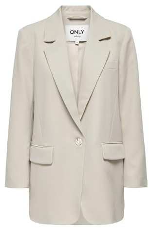 Only Onllana-berry L/S Ovs Blazer Tlr Noos, Blazer Donna, Pumice Stone, 46