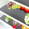 8 Pcs Refrigerator Liners Mats Washable, Refrigerator Mats Liner Waterproof Oilproof, Shinywear Fridge Liners for Shelves, Cover Pads for Freezer Glass Shelf Cupboard Cabinet Drawer (8 Gray)
