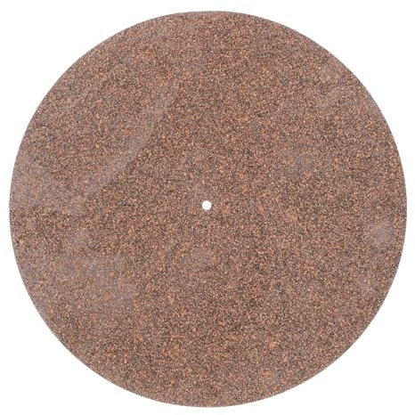 Milisten 3pcs Cork Turntable Mat Vinyl Record Pad Record Player Mat Anti-vibration No Groove Easy to Fit Durable