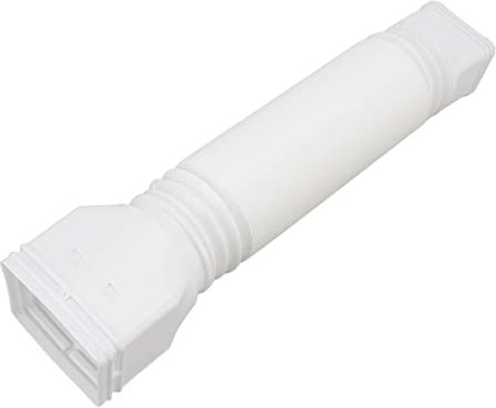 Downspout Extender, 2 Pack Drain Downspout Extender, Retractable Rain Gutter Drainage Pipe Down Spout Drain Extensions Gutter Connector Rainwater Drainage Gutter Accessories (White)