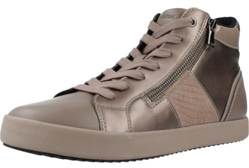 Geox D BLOMIEE D, Scarpe da Ginnastica Donna, Dk Taupe, 38 EU