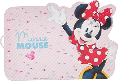 ALMACENESADAN -4729, Lenticular Disney Minnie Mouse, Reusable Product, BPA Free Dimensions 43 x 29 cm Placemat (8435510347291)