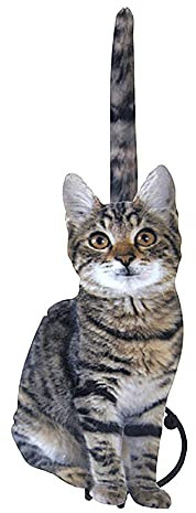 zingking Porta rotolo di carta igienica su piede a forma di gatto, accessorio da bagno in metallo, colore: grigio