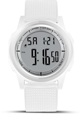 HANPOSH Uhren Herren Digital Herrenuhr 3ATM Wasserdicht Armbanduhr Herren Digitaluhr mit Wecker, Stoppuhr, Kalender